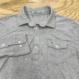 Criquet Organic Cotton Polo Shirt Mens XL Gray Golf Organic Casual Stretch